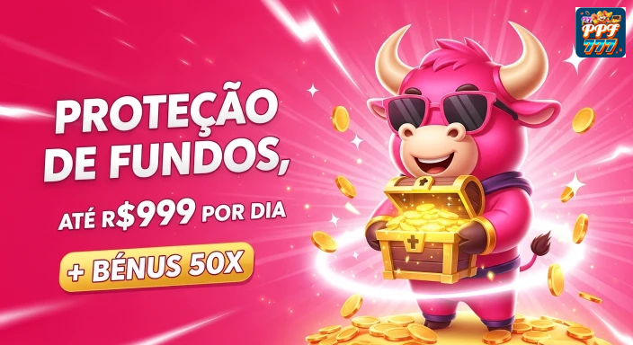 ppf777 — faixa usada para reforçar confiança, com ênfase em benefício imediato, pensado para estimular a abertura de